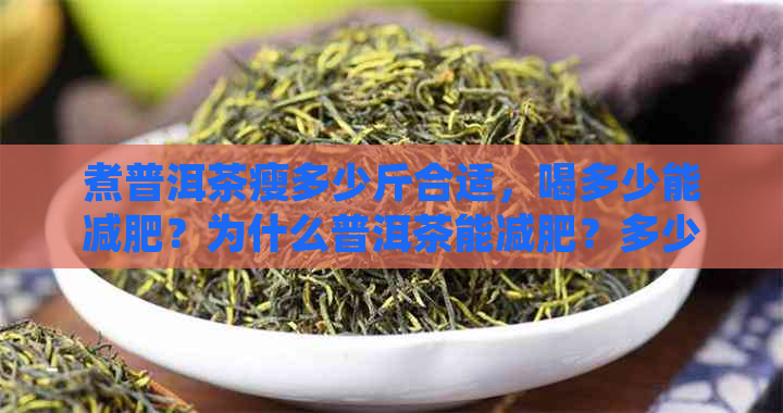 煮普洱茶瘦多少斤合适，喝多少能减肥？为什么普洱茶能减肥？多少天能见效？