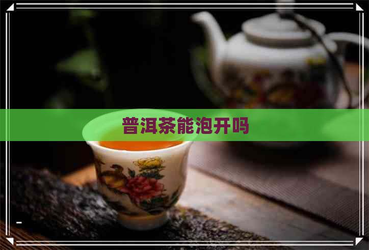 普洱茶能泡开吗