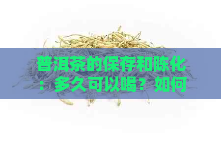 普洱茶的保存和陈化：多久可以喝？如何判断是否适合饮用？