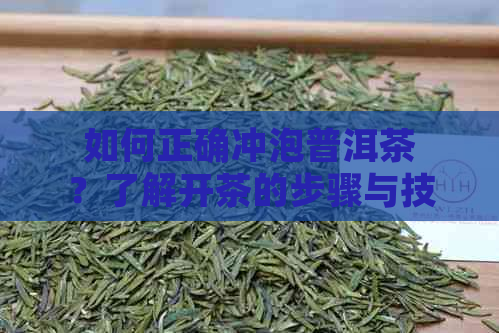 如何正确冲泡普洱茶？了解开茶的步骤与技巧，让茶香四溢的秘诀尽在你手！