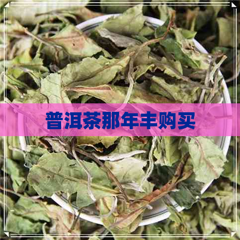 普洱茶那年丰购买