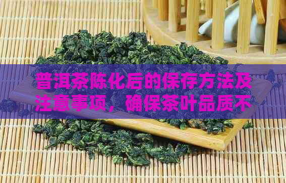 普洱茶陈化后的保存方法及注意事项，确保茶叶品质不受影响