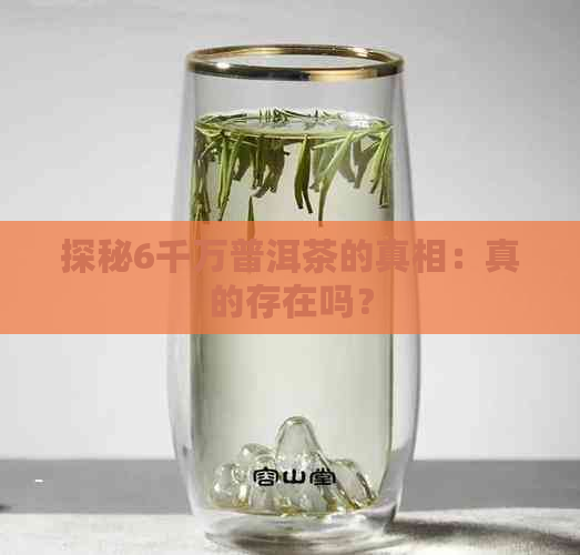 探秘6千万普洱茶的真相：真的存在吗？