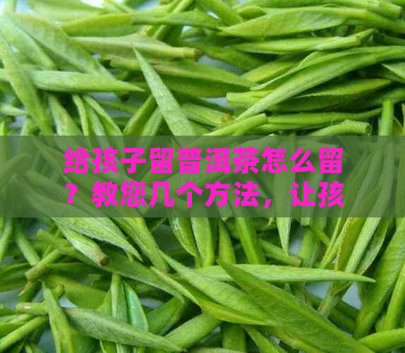 给孩子留普洱茶怎么留？教您几个方法，让孩子爱上喝茶。