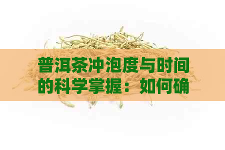 普洱茶冲泡度与时间的科学掌握：如何确定洗茶水以避免损坏茶叶？