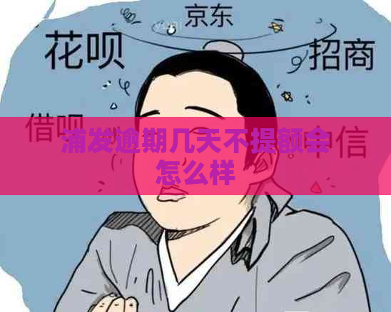 浦发逾期几天不提额会怎么样