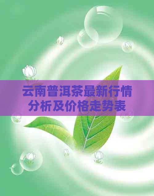 云南普洱茶最新行情分析及价格走势表