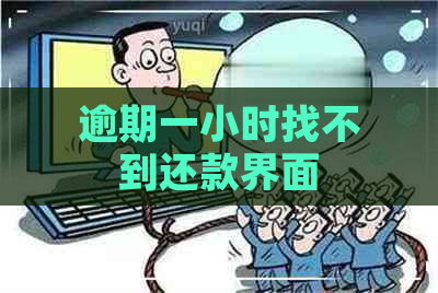 逾期一小时找不到还款界面