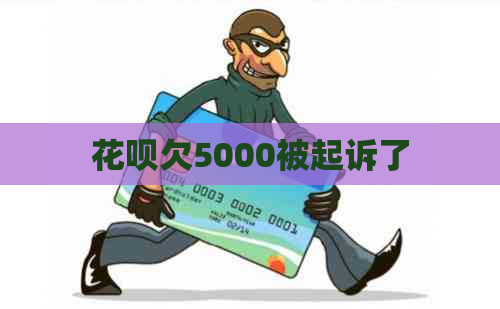 花呗欠5000被起诉了