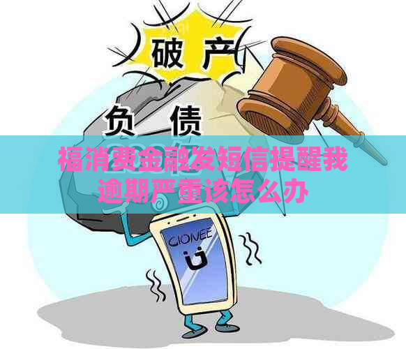 福消费金融发短信提醒我逾期严重该怎么办