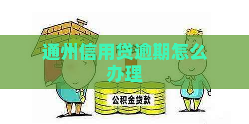 通州信用贷逾期怎么办理