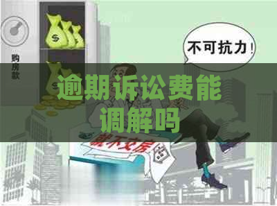 逾期诉讼费能调解吗