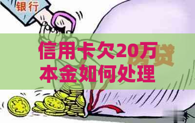 信用卡欠20万本金如何处理