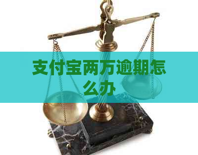 支付宝两万逾期怎么办