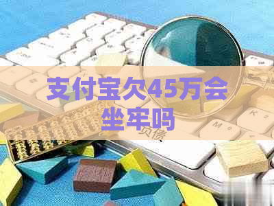 支付宝欠45万会坐牢吗