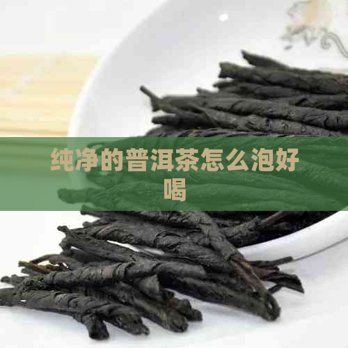 纯净的普洱茶怎么泡好喝