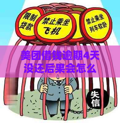 美团借钱逾期4天没还后果会怎么样