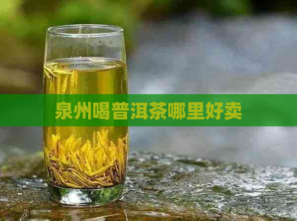 泉州喝普洱茶哪里好卖