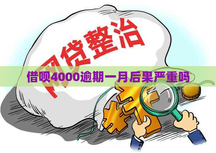 借呗4000逾期一月后果严重吗