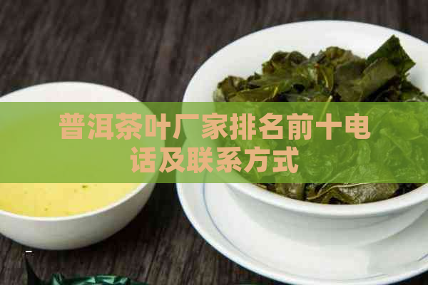 普洱茶叶厂家排名前十电话及联系方式