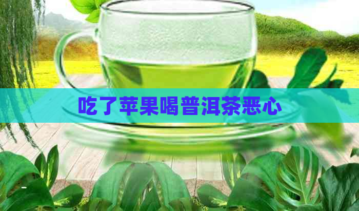 吃了苹果喝普洱茶恶心