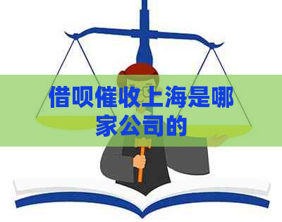 借呗上海是哪家公司的