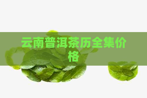 云南普洱茶历全集价格