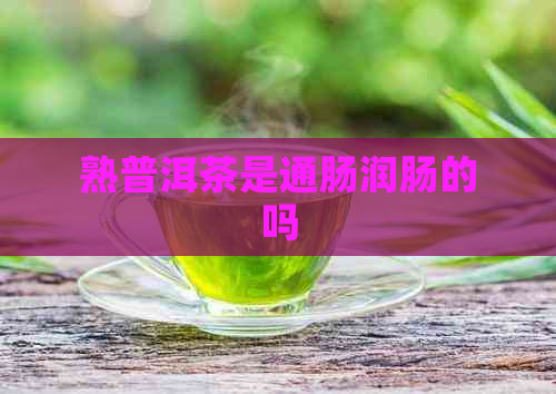 熟普洱茶是通肠润肠的吗