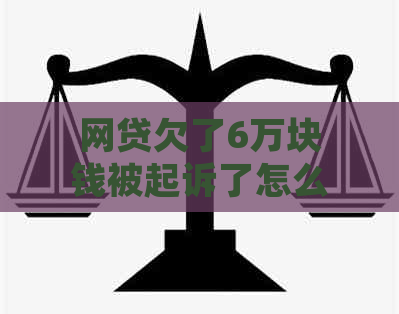 网贷欠了6万块钱被起诉了怎么办