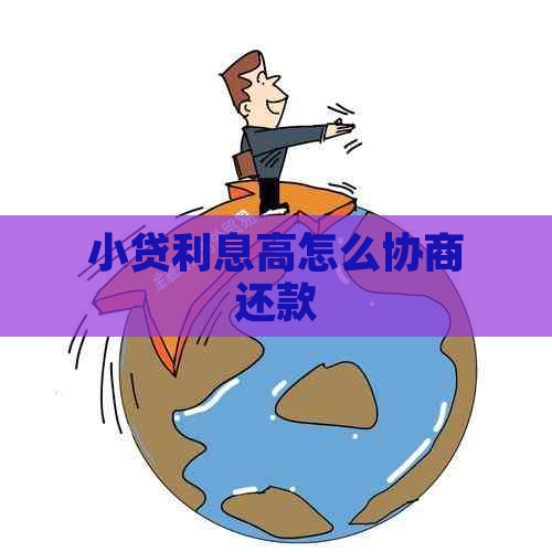 小贷利息高怎么协商还款