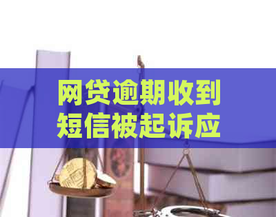 网贷逾期收到短信被起诉应该怎么办