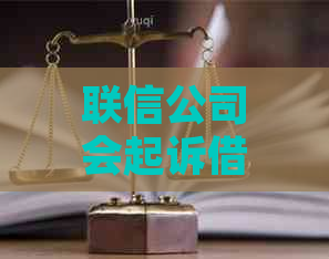 联信公司会起诉借款人吗需要知道的事项