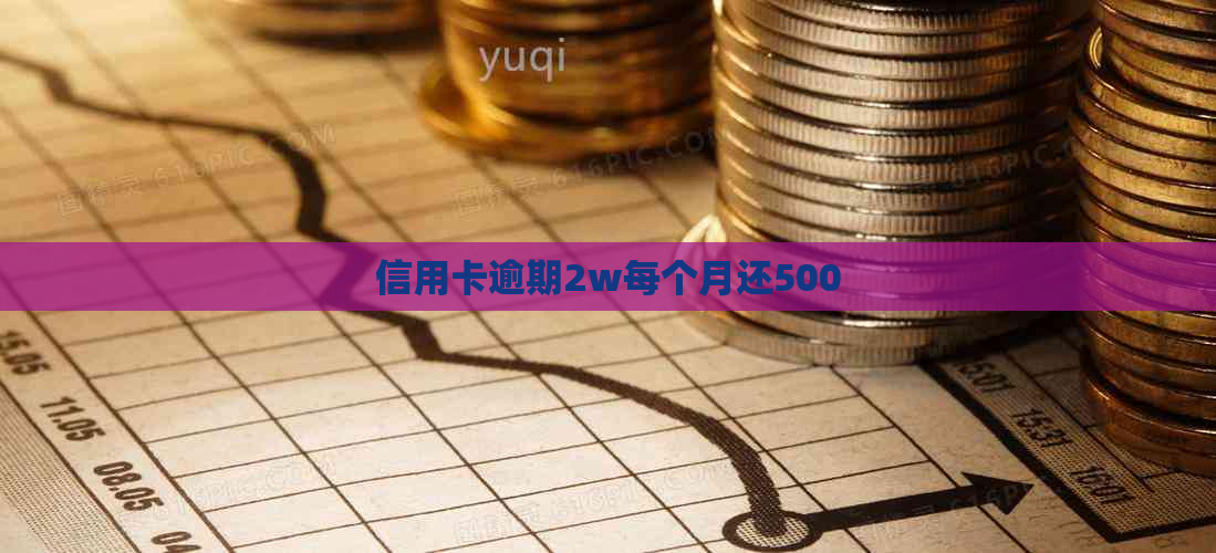 信用卡逾期2w每个月还500