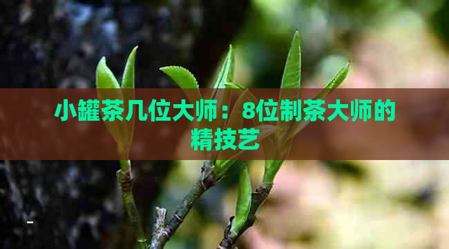 小罐茶几位大师：8位制茶大师的精技艺