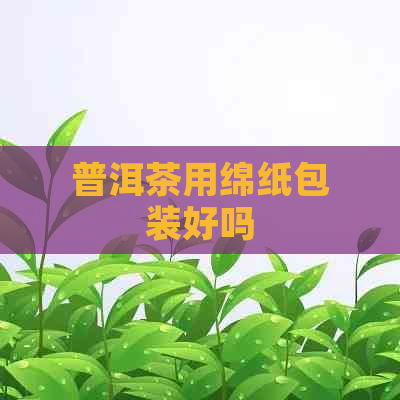 普洱茶用绵纸包装好吗