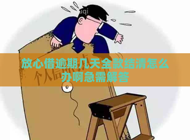 放心借逾期几天全款结清怎么办啊急需解答