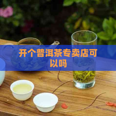 开个普洱茶专卖店可以吗