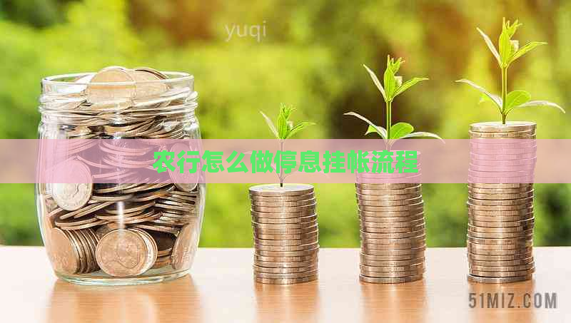 农行怎么做停息挂帐流程