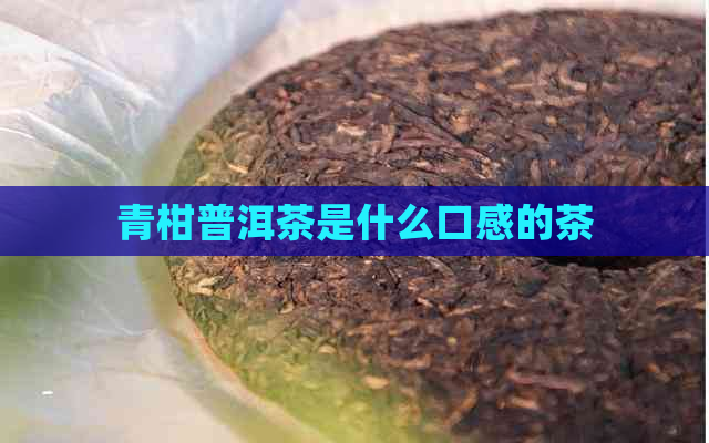 青柑普洱茶是什么口感的茶