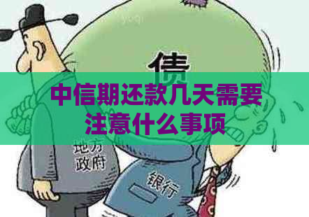 中信期还款几天需要注意什么事项