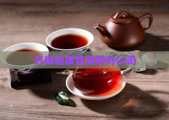 只做品质普洱茶的公司