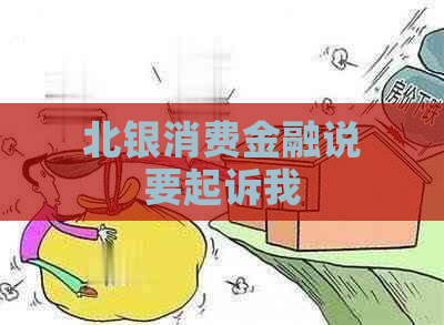 北银消费金融说要起诉我