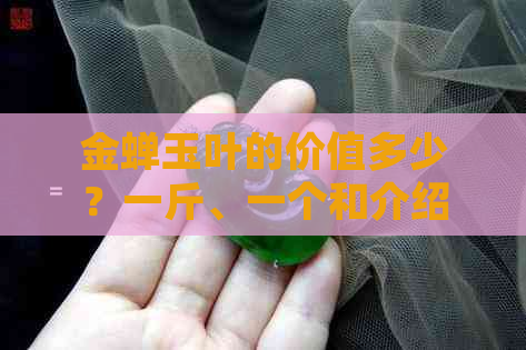 金蝉玉叶的价值多少？一斤、一个和介绍