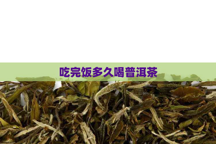 吃完饭多久喝普洱茶