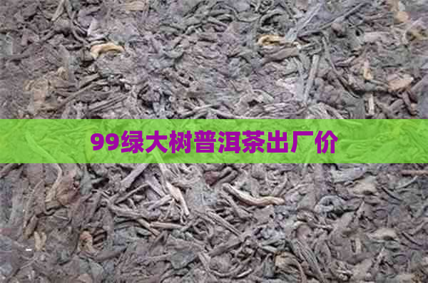 99绿大树普洱茶出厂价