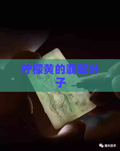 柠檬黄的翡翠叶子