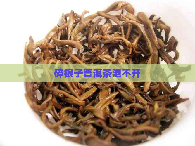 碎银子普洱茶泡不开