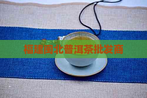 福建闽北普洱茶批发商