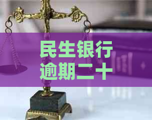 民生银行逾期二十多万