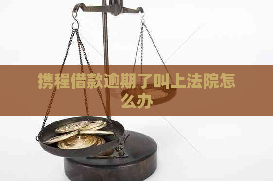 携程借款逾期了叫上法院怎么办